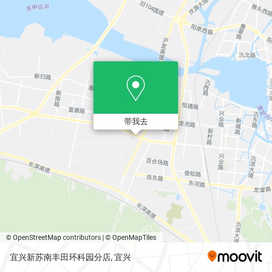 宜兴新苏南丰田环科园分店地图