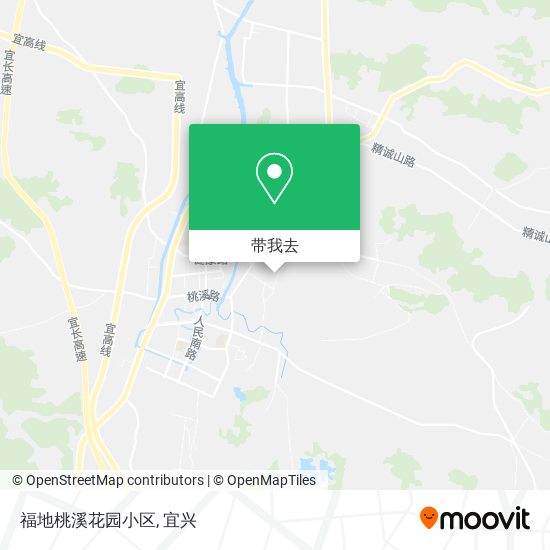 福地桃溪花园小区地图