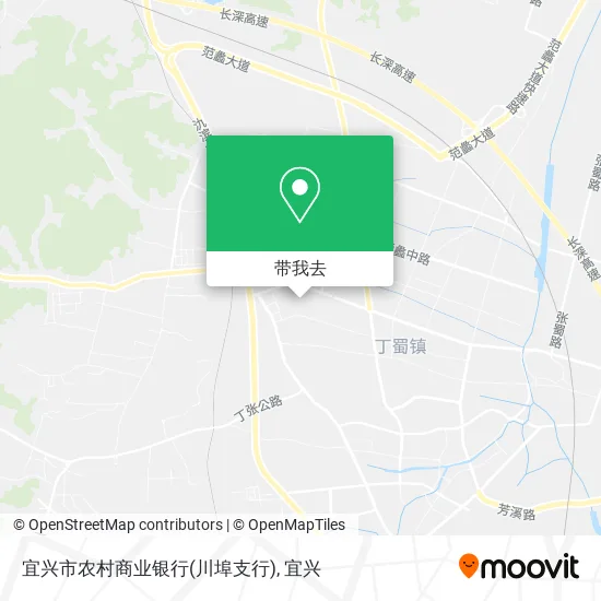宜兴市农村商业银行(川埠支行)地图