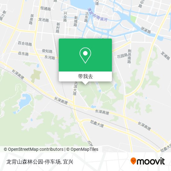 龙背山森林公园-停车场地图