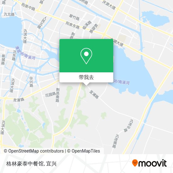 格林豪泰中餐馆地图