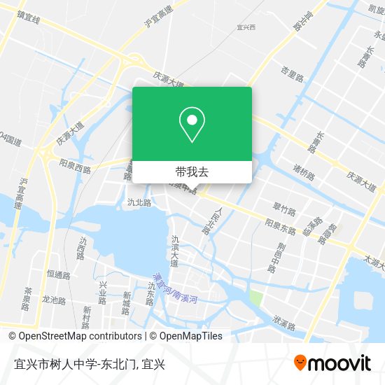 宜兴市树人中学-东北门地图