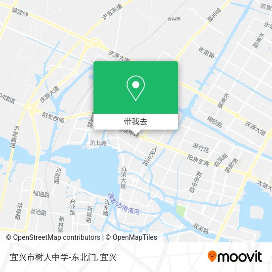 宜兴市树人中学-东北门地图