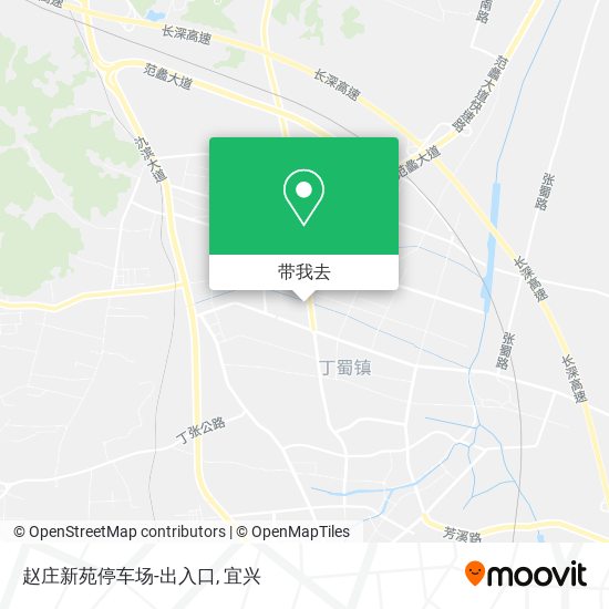 赵庄新苑停车场-出入口地图
