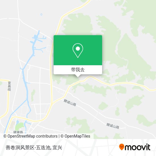 善卷洞风景区-五迭池地图