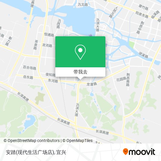 安踏(现代生活广场店)地图