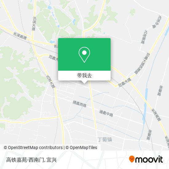 高铁嘉苑-西南门地图
