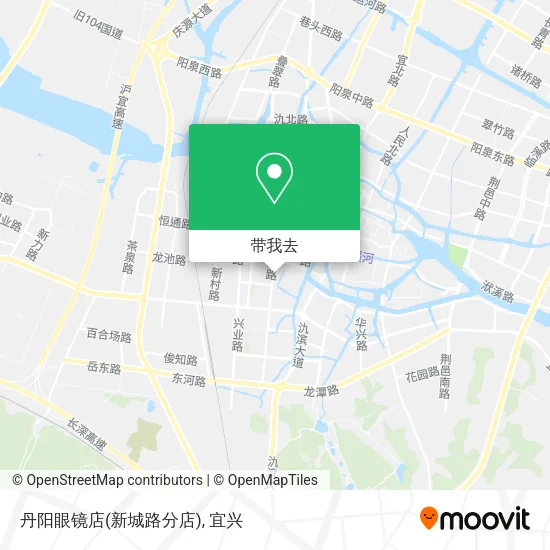 丹阳眼镜店(新城路分店)地图