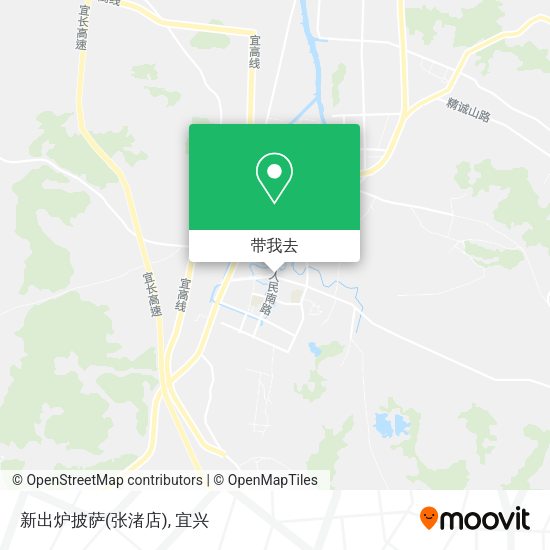 新出炉披萨(张渚店)地图