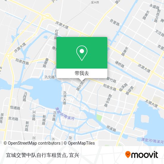 宜城交警中队自行车租赁点地图