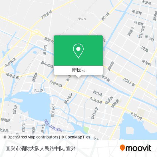 宜兴市消防大队人民路中队地图