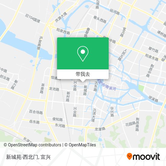 新城苑-西北门地图