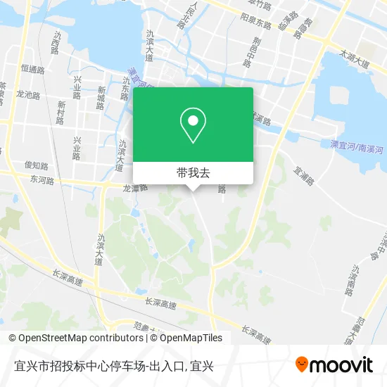 宜兴市招投标中心停车场-出入口地图