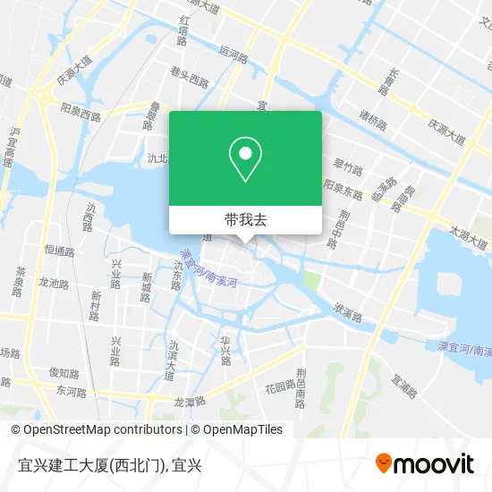 宜兴建工大厦(西北门)地图