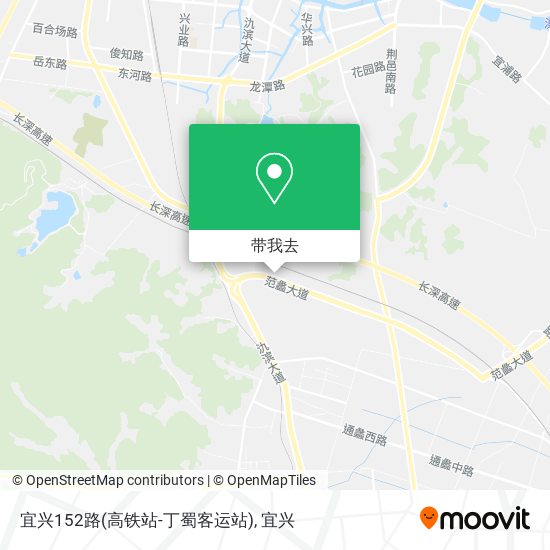 宜兴152路(高铁站-丁蜀客运站)地图