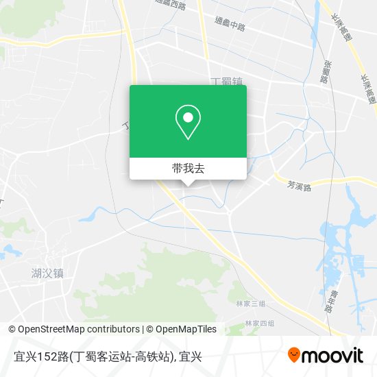 宜兴152路(丁蜀客运站-高铁站)地图
