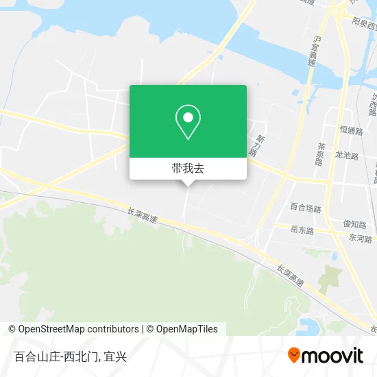 百合山庄-西北门地图