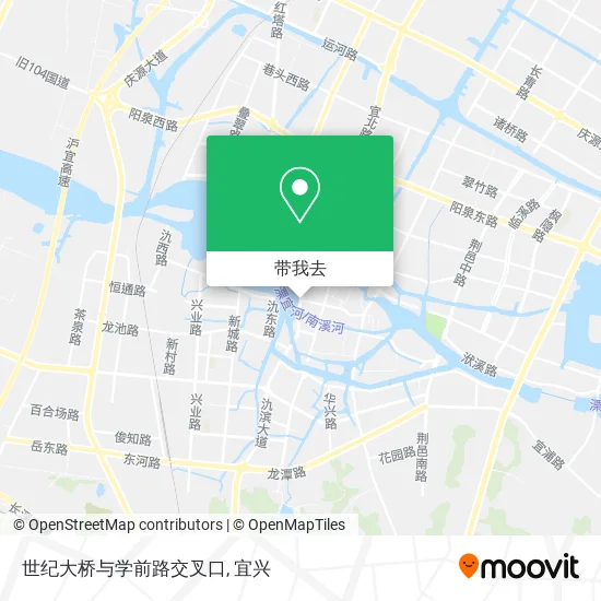 世纪大桥与学前路交叉口地图