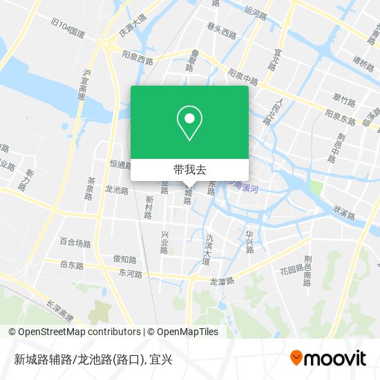 新城路辅路/龙池路(路口)地图