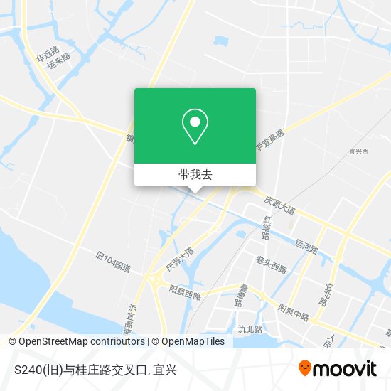 S240(旧)与桂庄路交叉口地图
