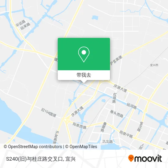 S240(旧)与桂庄路交叉口地图