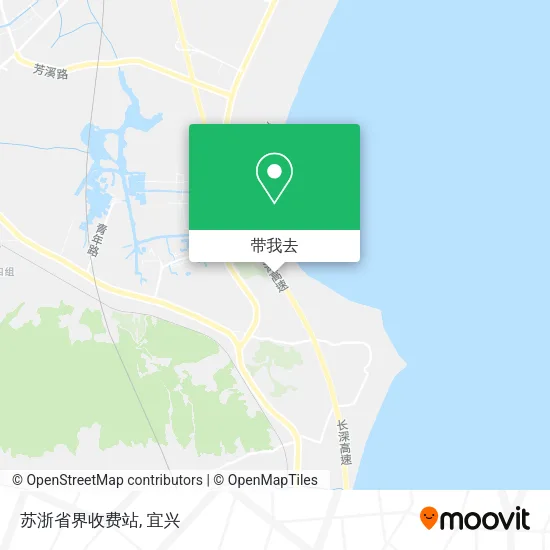 苏浙省界收费站地图