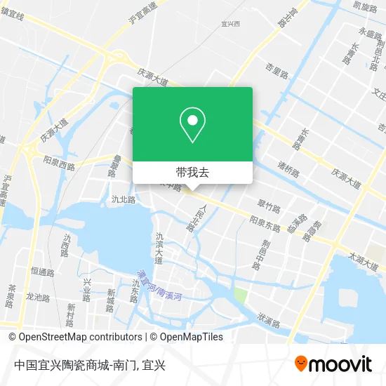 中国宜兴陶瓷商城-南门地图