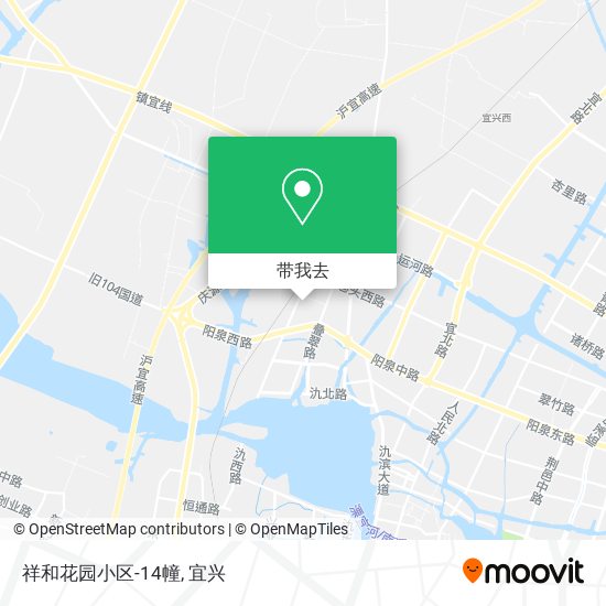 祥和花园小区-14幢地图