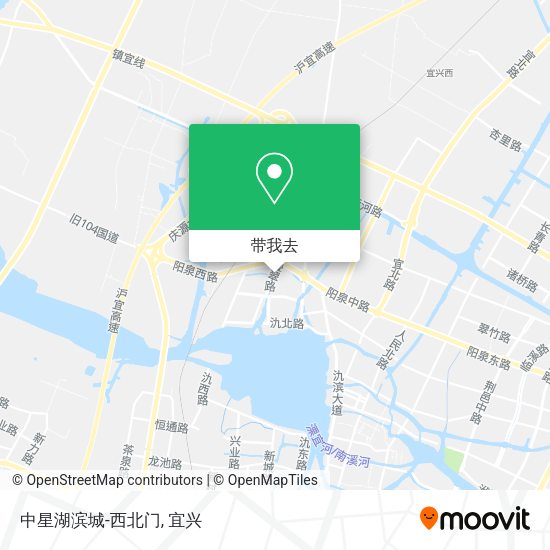 中星湖滨城-西北门地图