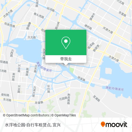 水浮地公园-自行车租赁点地图