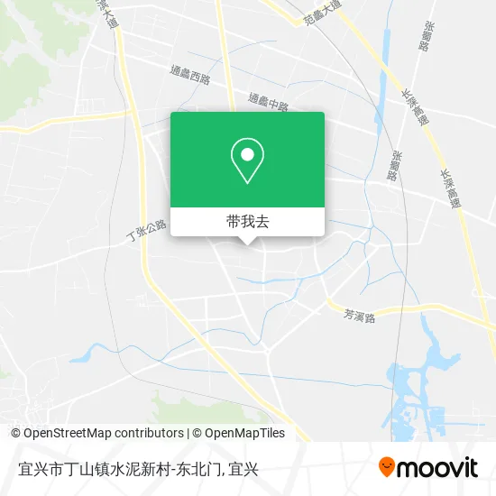 宜兴市丁山镇水泥新村-东北门地图
