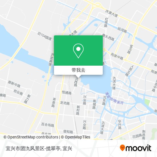 宜兴市团氿风景区-揽翠亭地图