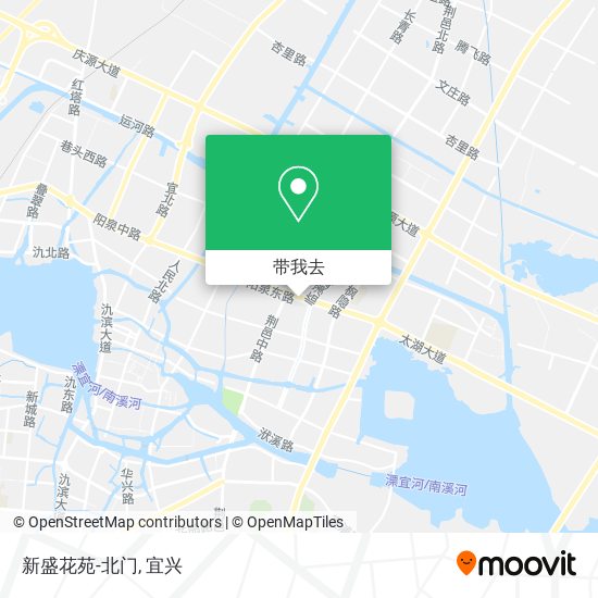 新盛花苑-北门地图