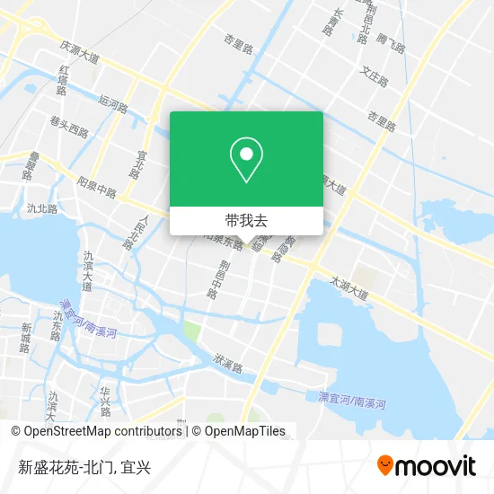 新盛花苑-北门地图