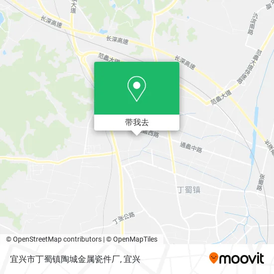 宜兴市丁蜀镇陶城金属瓷件厂地图