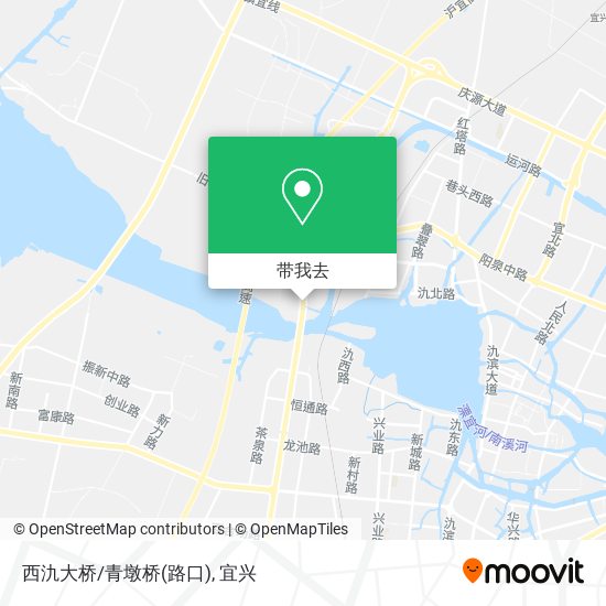 西氿大桥/青墩桥(路口)地图