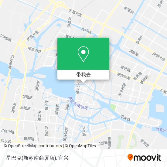 星巴克(新苏南商厦店)地图