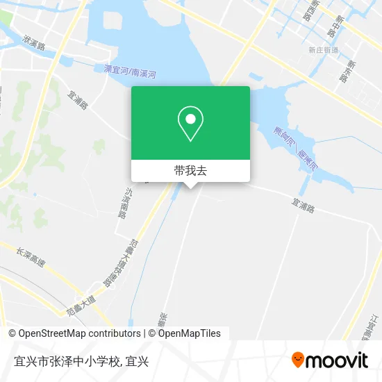 宜兴市张泽中小学校地图