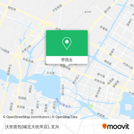 沃登面包(城北大统华店)地图