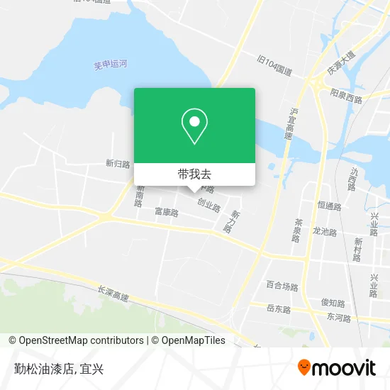 勤松油漆店地图