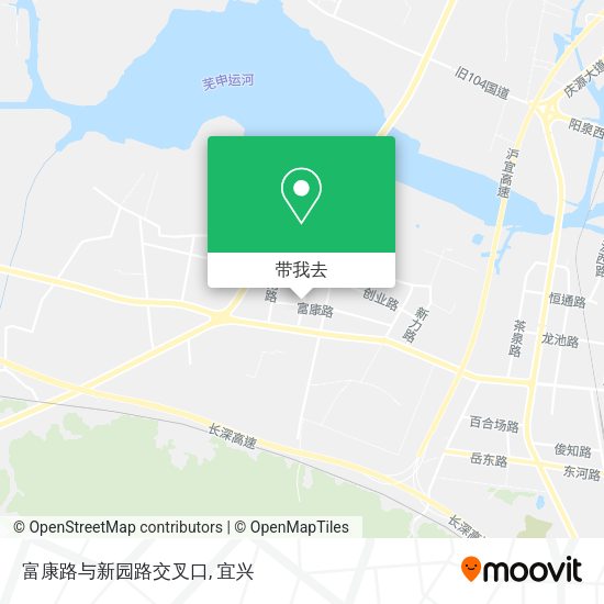 富康路与新园路交叉口地图