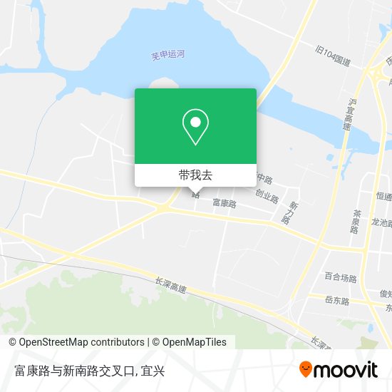 富康路与新南路交叉口地图