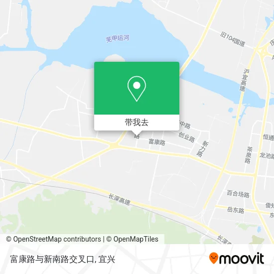 富康路与新南路交叉口地图