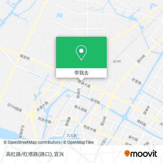 高红路/红塔路(路口)地图