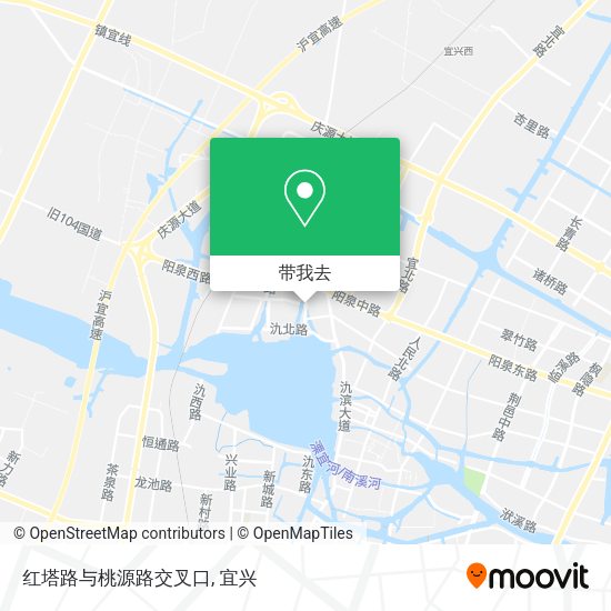 红塔路与桃源路交叉口地图