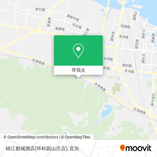 锦江都城酒店(环科园山庄店)地图