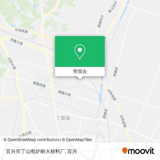 宜兴市丁山电炉耐火材料厂地图