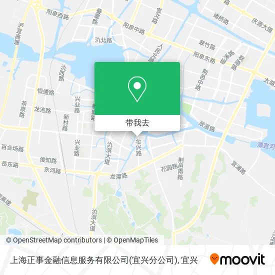 上海正事金融信息服务有限公司(宜兴分公司)地图