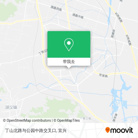 丁山北路与公园中路交叉口地图