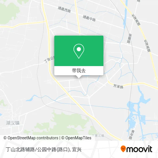 丁山北路辅路/公园中路(路口)地图